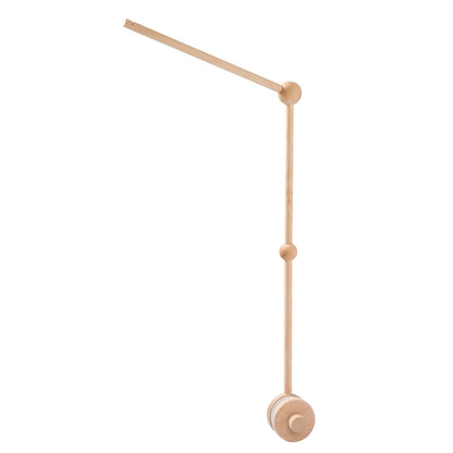 Baby Wooden Rattles Bed Bell Soft Felt Cartoon Cloudy Star Hanging  Toys Pendant Crib Mobile Toys Holder Bracket Infant Gift Kid
