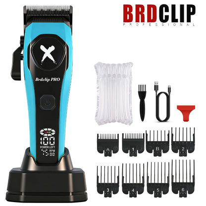 BRDCLIP 619 339 Hair Clippers Cordless Clippers Barber Electric DLC T-Blade Trimmer Portable Detail Trimmer LED Trimmer for Men