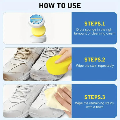 Shoe Whitening Cleaning Balm Deeply Cleanses Dirt Removes Yellowing Prevents Shoe Upper Cracking Suitable For All Kinds Of Shoes