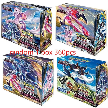 360 Pcs/Box Pokemon Card SCARLET&VIOLE 151 Astral radiance Evolutions Ultra Prism English Booster Battle Transaction Card