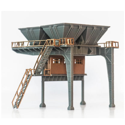 N Scale Miniature Coal Hoist/Coal Loader Model Tower Crane For DIY Railway Sand Table Scene Model Accessories Diorama Kit 1PCS