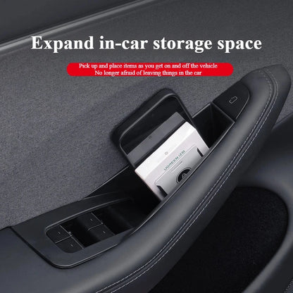 for Tesla Model 3 Y YL Juniper 2025-2020 2026 Highland Car Door Side Storage Box Handle Pocket Passenger Storage Tray Container