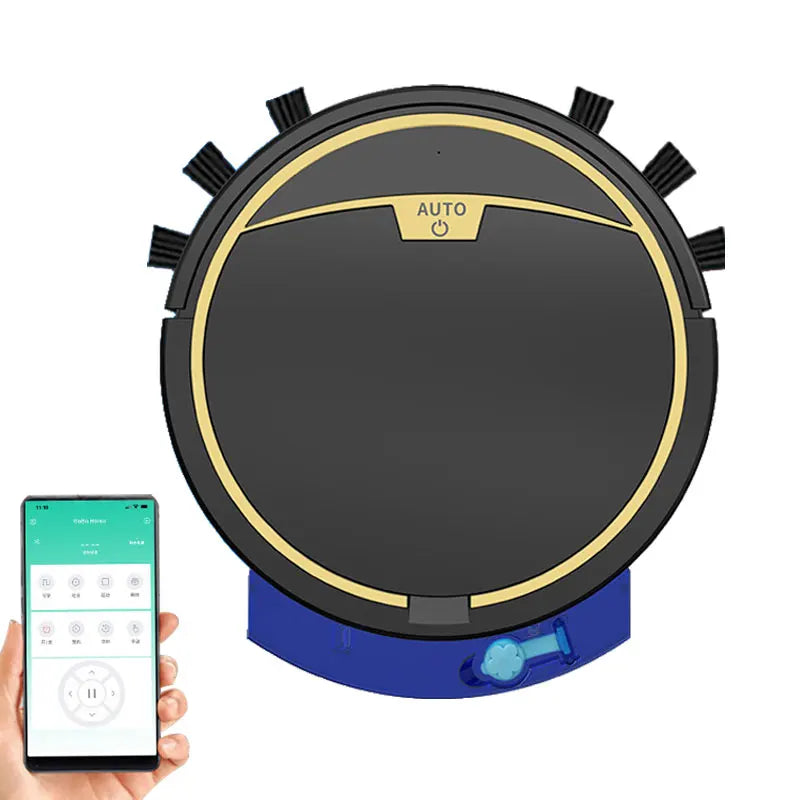 Household Automatic App Control Smart Vacuum Cleaner Robot Wet Dry Floor Sweep 2800PA Suction Quiet Mopping Cleaning Machine