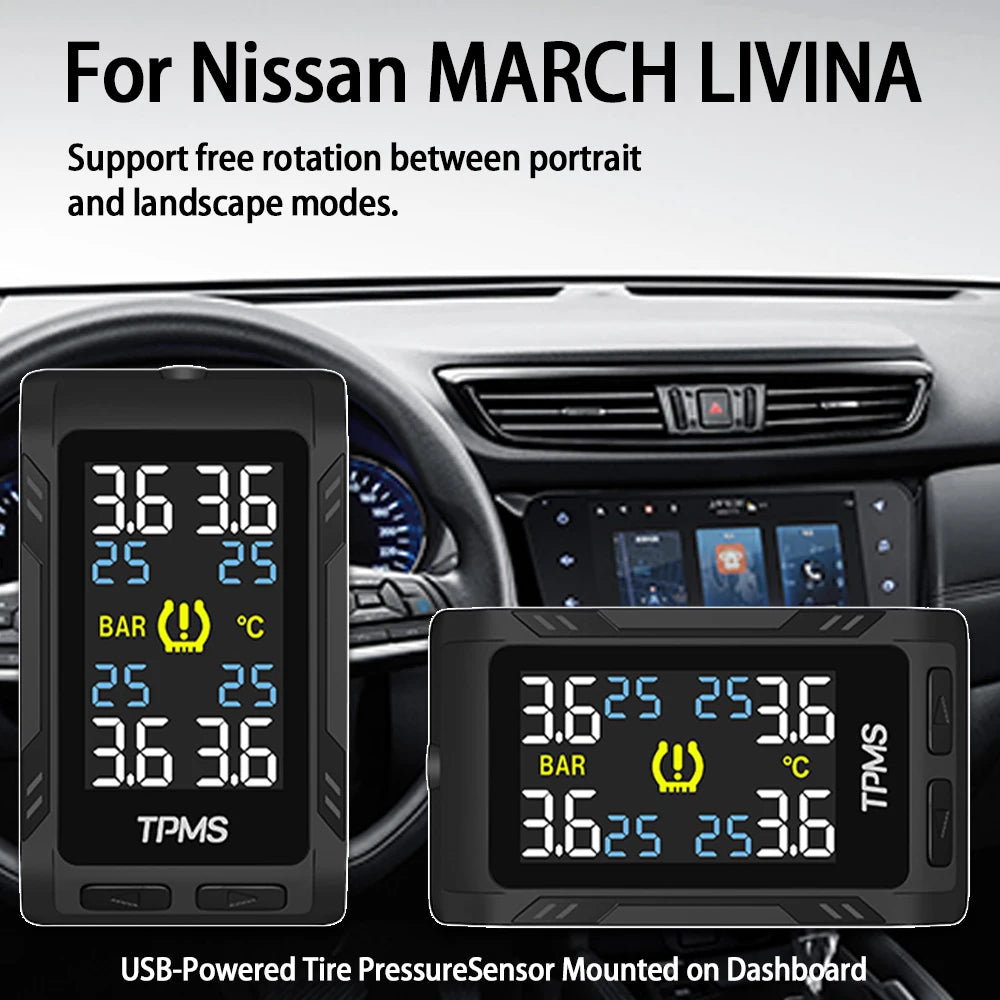 Tire Pressure Monitor Systems Intelligent Tire Temperature Detection Tire Pressure Monitoring for Nissan LIVINA TIIDA SYLPHY