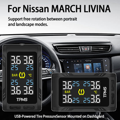 Tire Pressure Monitor Systems Intelligent Tire Temperature Detection Tire Pressure Monitoring for Nissan LIVINA TIIDA SYLPHY