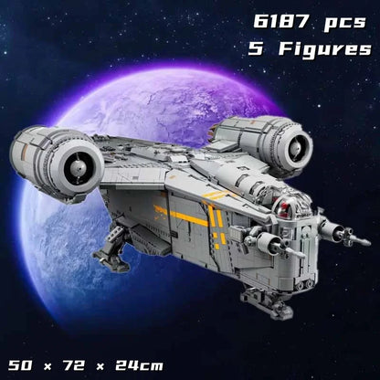 Cheaper 2026 The Razor Crest Assembly Building Dispaly Model Set Compatible 6187Pcs Creativity Spaceship Brick for Adults Gift S
