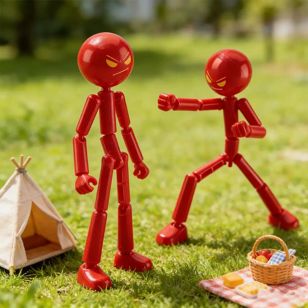 3D Printing Mannequin Multi-jointed Stickman Toy Stickman Action Figure Toy with Movable Joints Assembled Gifts For Kids Adult