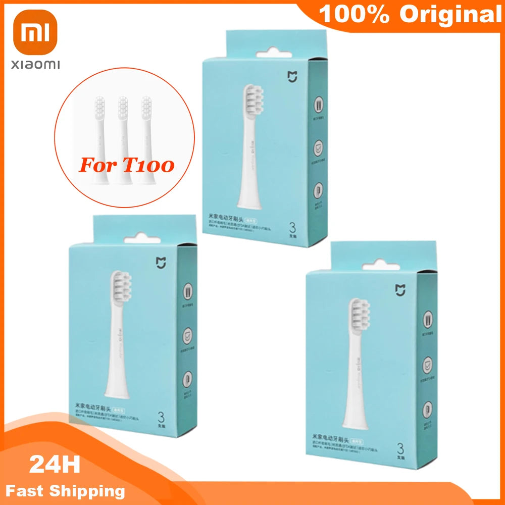 3/6/9PCS Xiaomi Mijia T100 Toothbrush heads Electric Toothbrush Nozzles For T100 Smart Acoustic Clean  Brush Head Combines