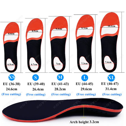 Orthopedic Insoles Orthotics Flat Foot Arch Support Inserts Work Orthopedic Shoes Soles For Men Woman Heel Plantar Fasciitis