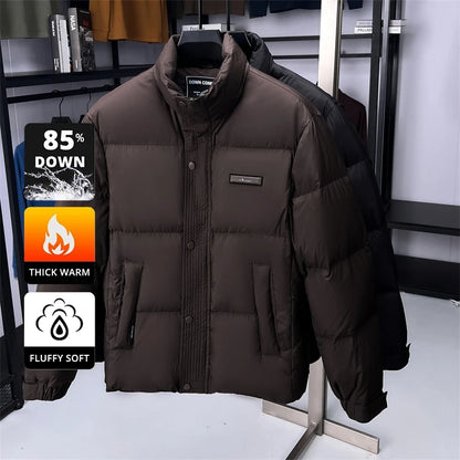 High End Winter New Brand Casual Fashion Warm 85% Duck Down Filled Mens Jacket Designer Feather Windbreaker Puffer Coats