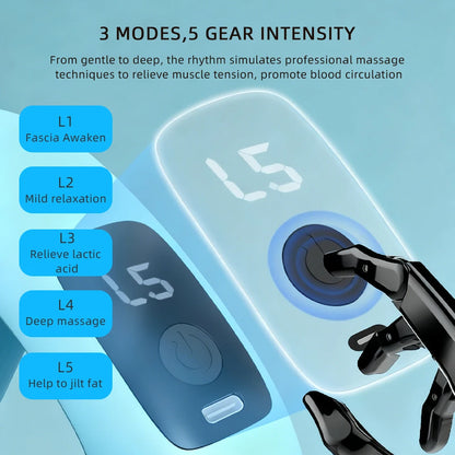 Electric Body Vibration Fascia Ring Fitness Massage Ring Body Shaping Massager Abdomen Belly Waist Deep Tissue Massage Device