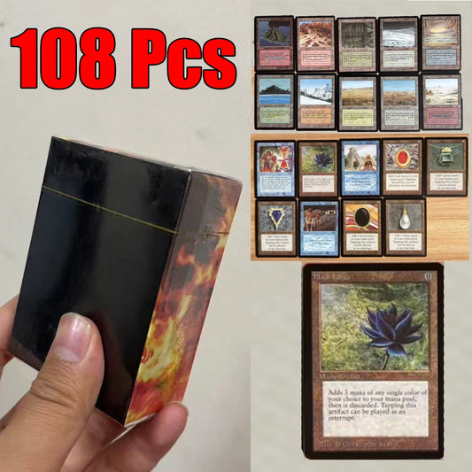 108 Pcs Black Core Cards P9 Dual Land Fetch Land Shock Lands  Proxy Cards