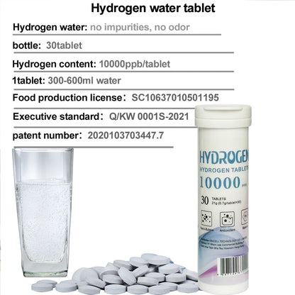Anti-aging Hydrogen water H2nano drinking water Rich hydrogen water effervescent tablet