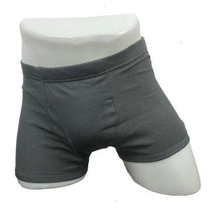 3-Pack Men’s Incontinence Underwear,Reusable & Washable Boxer Briefs, Regular Absorbency, Leakproof, Comfortable & Breathable