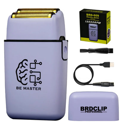 BRDCLIP 108 109 609 Purple Barber Professional 8800RPM 4500mAh Hair Clipper 10000RPM Salon Electric Shaver 7700RPM Hair Trimmer