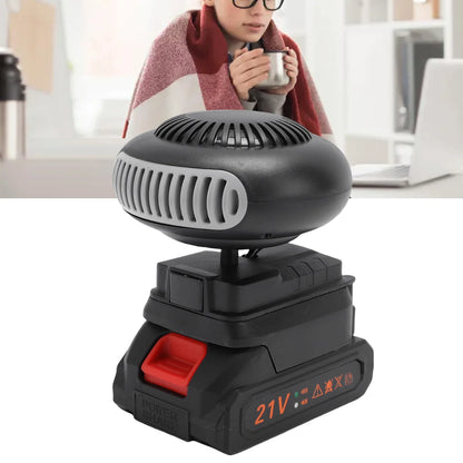 170W Electric Heater Fan Battery Powered Portable Small Space Heater USB Adjustable Thermostat Heater for Car No/With Battery