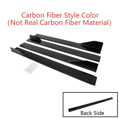 For Lexus Is300 Is350 Is500 2021-2025 A Pair of Car Side Skirt Extension Parts Accessories Matte Black Carbon Fiber Style