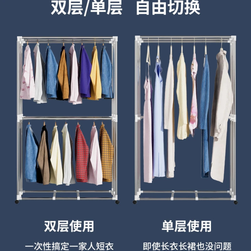 Home Foldable Small Clothes Dryer - No Installation, Large Capacity, Wardrobe Air-Dry