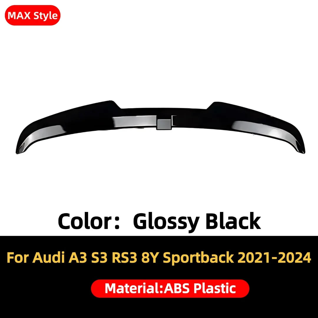 Sport Rear Boot Lip Spoiler Wing Tail Tuning Car Accessories Exterior Parts Trim For Audi A3 S3 RS3 8Y 5Door Sportback 2021-2024