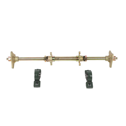 24inch Rear Wheel Axle Shaft Fixing Mounts High Strength Heavy Duty Go Kart Rear Axle Kit for Drift Trikes for 50‑150CC