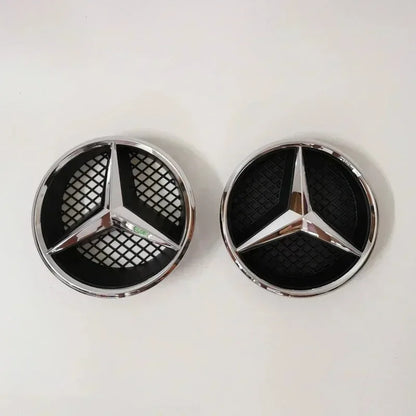 For Mercedes Benz 3D Car Grill Emblem Star Badge Front Grill Logo W204 W205 W213 X253 A B C E S CLA GLB GLC GLE GLS Accessories1