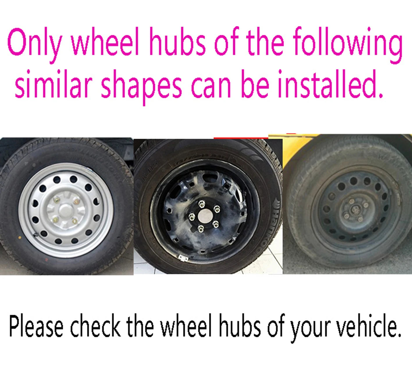 4pcs hub caps suitable for cars with 16-inch iron wheels, made of PP plastic, can be used to decorate the appearance of car whee