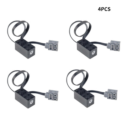 4/8pcs S Drive Motor MOC Technical Part Power Functions Compatible with Legoeds Motor Power Pack Modified Components Engine Toy