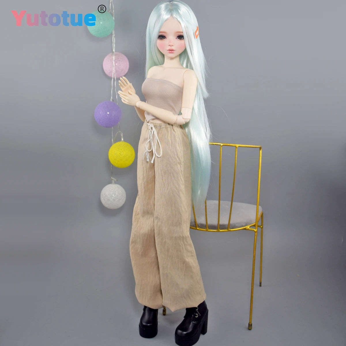 YUTOTUE 56cm Height Female Doll Handpainted Makeup Fashion Clothes Wig Full Set BJD Doll Toy Lifelike
