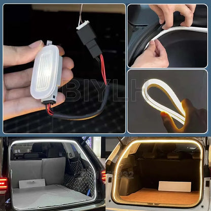 Car LED Atmosphere Light For Mercedes-Benz GLB Trunk Light Customized Tail Box Brightening Light Auto Interior Accessories