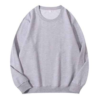 Autumn O-Neck Cotton Women's Sweatshirt Hoodies Basic Loose Casual Women Pullover Solid Sweatshirt Ladies Tops Factory Wholesale