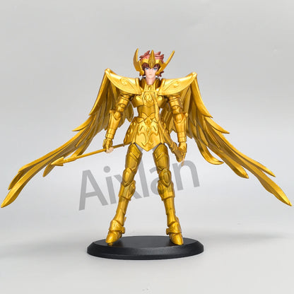 Gold Saint Seiya Figure Saint Sagittarius PVC Action Figure Libra Gemini 18CM Amine Toy Figurine Aixlan