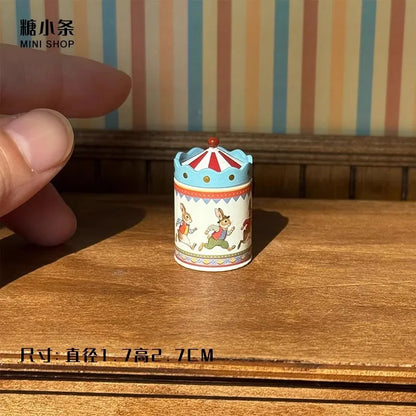1:6 and 1:12 Dollhouse Mini Model Furniture Accessories Circus Jars Box Spice Cabinet Bjd Gsc Blyth Soldier Lol Dolls Decor Prop