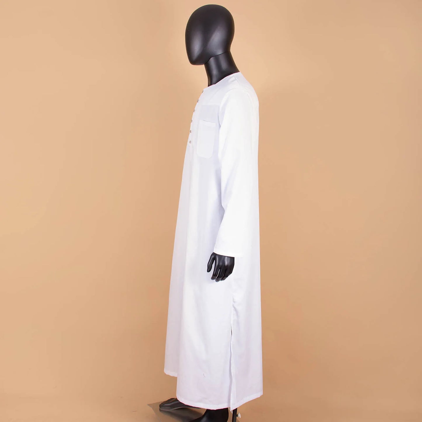 Muslim Clothing for Men Jubba Thobe with Long Sleeves and Round Neck Plus Size Islamic Clothing Muslim Dress AFRIPRIDE A2014001