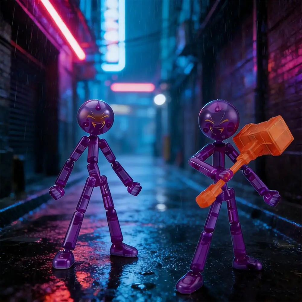3D Printing Mannequin Multi-jointed Stickman Toy Stickman Action Figure Toy with Movable Joints Assembled Gifts For Kids Adult