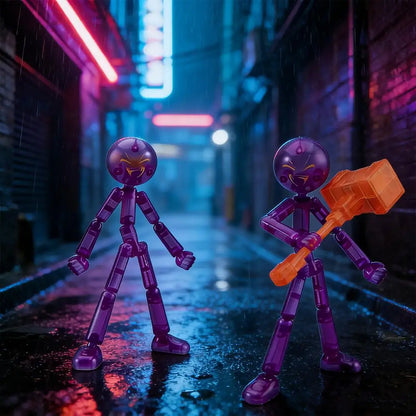 3D Printing Mannequin Multi-jointed Stickman Toy Stickman Action Figure Toy with Movable Joints Assembled Gifts For Kids Adult
