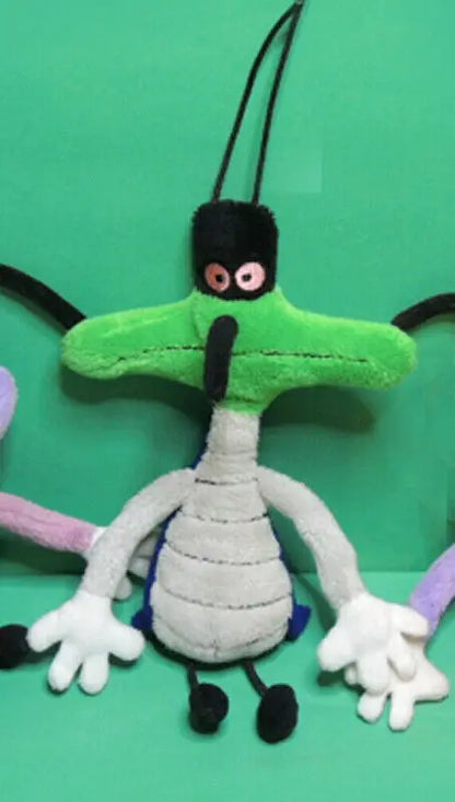 Rare 4pcs Oggy and the Cockroaches plush toy dolls oggy olivia jack