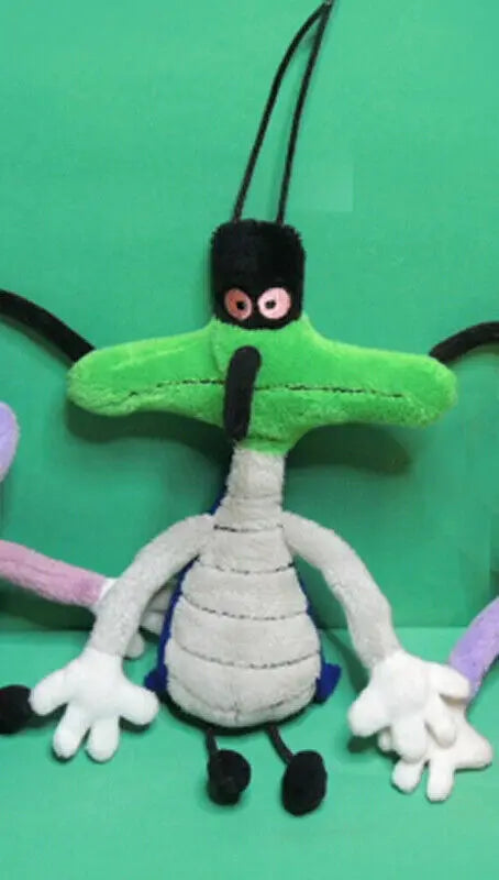 Rare 4pcs Oggy and the Cockroaches plush toy dolls oggy olivia jack
