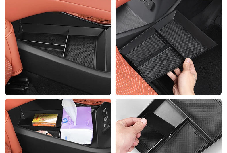 For BYD Sealion 8 Atto 8 Tang L Car Central Control Armrest Storage Box Lower Screen Storage Interior Modification Accessories