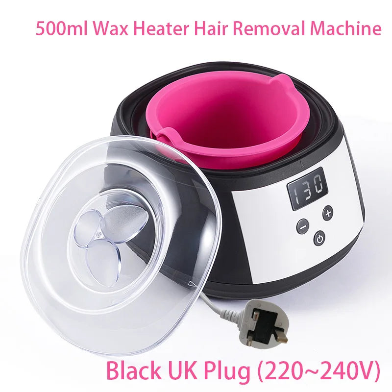 500ml LCD Display Smart Silicone Liner Hand and Foot , Wax Heater for Hair Removal,Wax Heating And Wax Therapy Machine