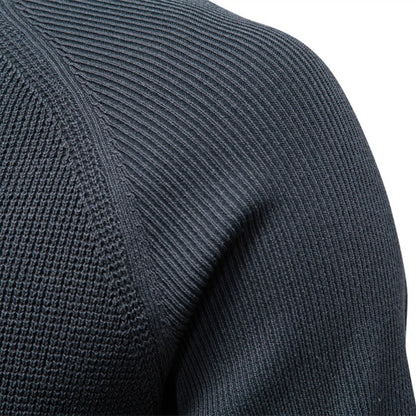AIOPESON Raglan Sleeve Polo Shirt Men Henley Collar Solid Color Long Sleeve Heavyweight Cotton Business Casual Autumn Winter