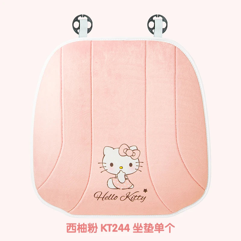 My Melody Car Seat Cushion Sweat Absorbing Plush Women's Cute Cartoon Pillow Comfortable Soft Cushion for Vehicle Seat