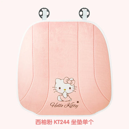 My Melody Car Seat Cushion Sweat Absorbing Plush Women's Cute Cartoon Pillow Comfortable Soft Cushion for Vehicle Seat