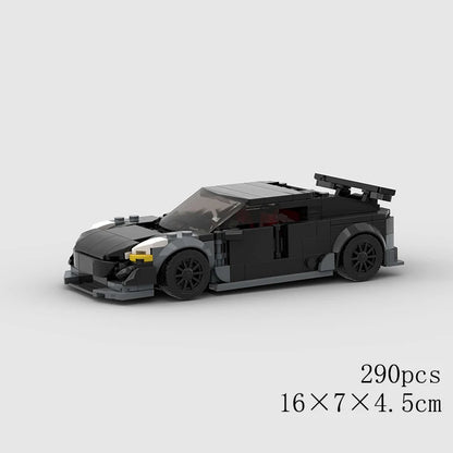 Classical Car Speed MOC SUV Racing Police Model Building Bricks Roadster Vehicle City Super Race Blocks Technical Christmas gift