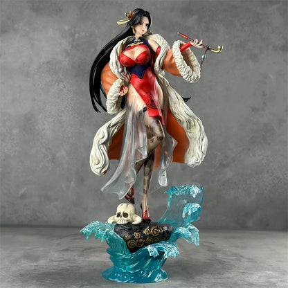 One Piece Boa Hancock Anime Figure Chinese Style Cheongsam Pvc Collectible Model Desktop Ornament Anime Collection Home Decor