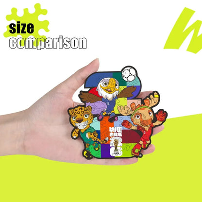 Mini Wooden Puzzles for Adults FIFA World Cup Football Unique Shaped Puzzle Collectible Decor Creative Birthday Festival Gifts