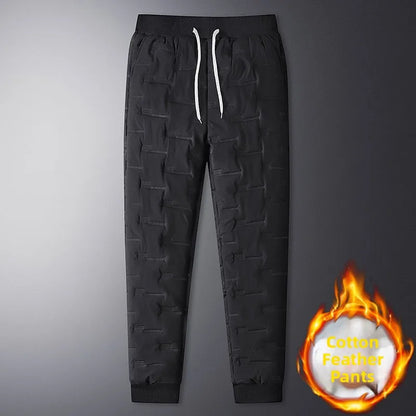 Men's Winter Thickened Cotton Pants 2024 Outdoor Wear Sport down Cotton Loose Cold Proof Warm Super Thick Casual Trousers