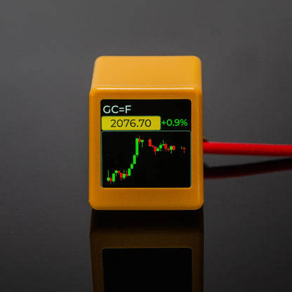 GeekMagic PRO BitCoin Cryptocurrency,Stocks,Futures,Currency Exchange Rate,Price Tracker Ticker,Time Clock Weather Display