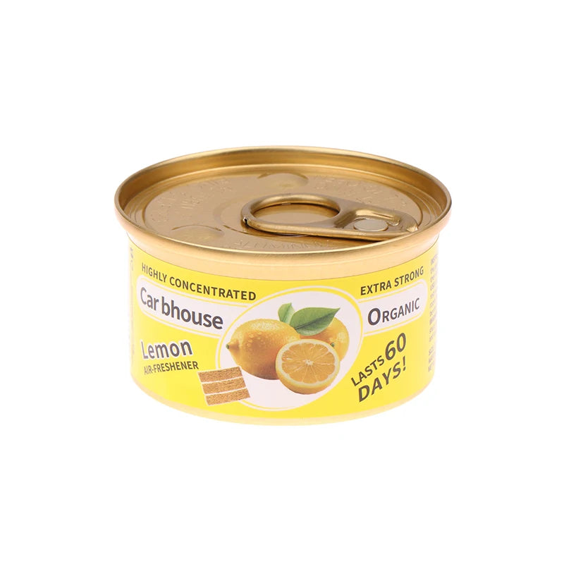 Creative Car Aromatherapy Wooden Blocks Canned Deodorizing Fiber Air Freshener Coffee Fruits Flavor Interior Deodorant Supplies