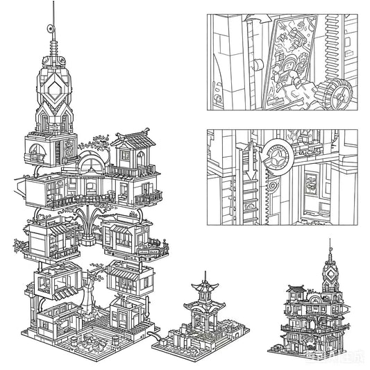 IN STOCK Compatible 5685PCS 90039 City Gardens Building Blocks Bricks 4867PCS 61034 Christmas Birthday Gift Toy X19006 06066