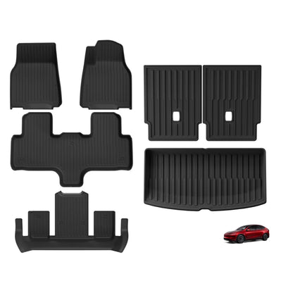 Smabee Right Drive for Tesla Model YL 6seats RHD 2025 2026 Car Floor Mats Cargo Liner Trunk Pad TPE 3D Waterproof Accessories